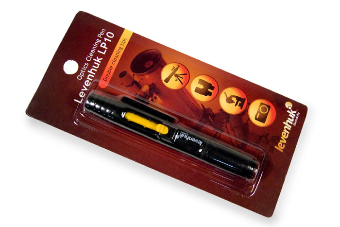 Levenhuk LP10 cleaning pen in its packaging