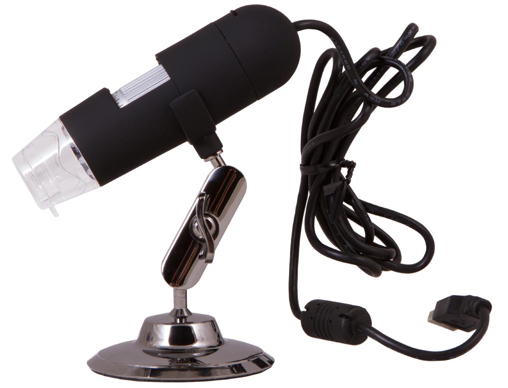 Levenhuk DTX 30 USB microscope, side view