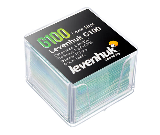 Levenhuk G100 box of 100 cover slips