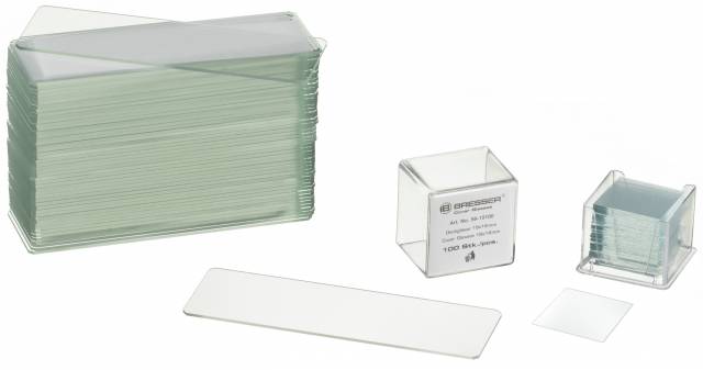 Bresser Blank Slides and Cover Slips, 50 and 100 Pack