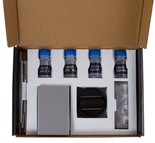 Levenhuk K50 experiment kit in its box