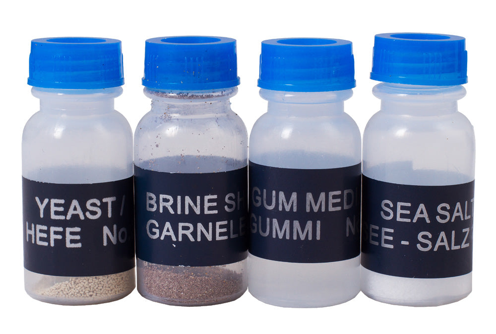 Sample flasks from the Levenhuk K50 kit