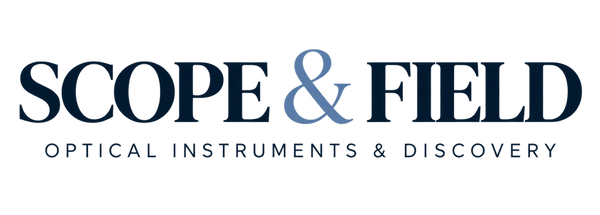 Scope & Field logo, navy on light
